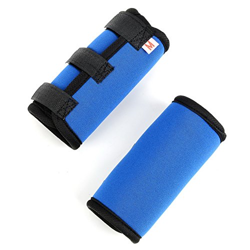 Zunea Dog Canine Pierna Delantera Wrap Protector 2Pack Pet Compression Sleeve Protector Soporte de muñeca Ajustable para Herida Esguince Curación, pérdida de Estabilidad causada por Artritis Azul S