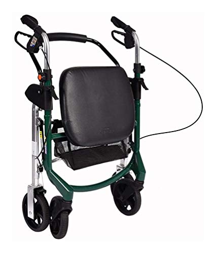 ZWH-Andador Carro Creativo Light- Viejo Compras, Compras Portátil Plegable Walker Cuatro Ruedas