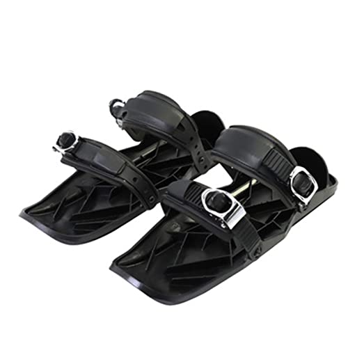 ZXNQ Mini Ski Snowblades Snowboard Adulto Zapatos de esquí Mini Skis invernizados para Exteriores Snowboard Ajustable,Classic Models