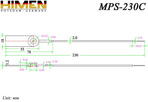 100x SELLOS de plástico con incrustaciones de metal por HIMEN | numerados consecutivamente | con CÓDIGO DE BARRAS | Longitud 230 mm | MPS-230C | Siglios | amarillo