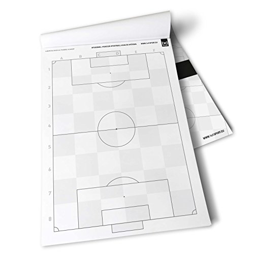 1x1SPORT - Plantillas de juego para entrenadores de fútbol, con planos del campo de juego [podría no estar en español], Ganzes Feld