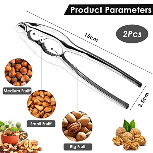 2 Piezas Cascanueces, Alicate para Nuez, Abridor de Nueces, Abre Nueces, para Mariscos Concha Langosta Cangrejo Avellana Nuez