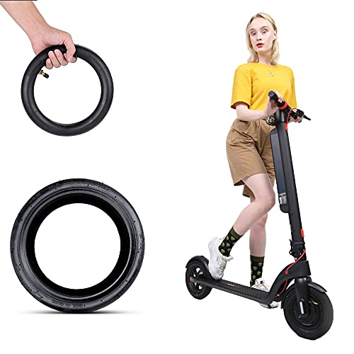 2 Piezas Neumático De Goma para Scooter Eléctrico, Neumáticos De Repuesto, Neumáticos para Scooter para Xiaomi M365 Otros Tubos Interiores y Exteriores Inflables Universales De 8.5 Pulgadas (Negro)