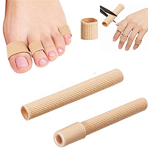 2 protectores tubulares de silicona para dedos de los pies