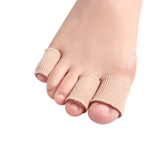 2 protectores tubulares de silicona para dedos de los pies