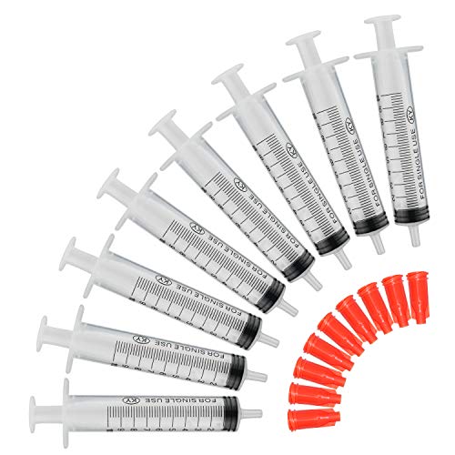 20 paquetes 1 ml-2.5ml-5ml-10ml-20ml-30ml-60ml Jeringa Jeringuilla de plástico, sin aguja, no sterile- ideal para medición industrial o Transferencia de cantidades ridotte de líquidos