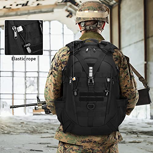 25L/35L Mochila Táctica Militar,Mochila de Asalto Molle Mochila Impermeable de Combate Unisex Bolsa de Emergencia para Caza Caminar Senderismo y Actividad al Aire Libre