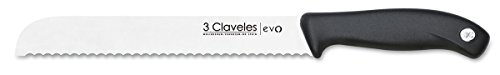 3 Claveles EVO Cuchillo panero, Acero Inoxidable, Multicolor, 20 cm - 8"