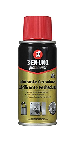 3 EN UNO Profesional 34463 - Lubricante de Cerraduras en Spray, Incoloro - 100 ml