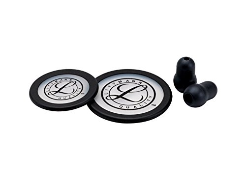 3M Littmann Classic III y Cardiology IV 40016, Kit de piezas de repuesto para fonendoscopios, color Negro