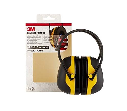 3M X2AC1 Orejeras, Negro/Amarillor, 105 dB