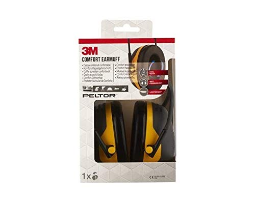 3M X2AC1 Orejeras, Negro/Amarillor, 105 dB