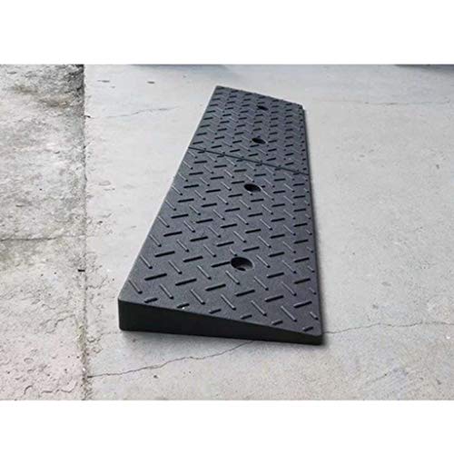 4 cm de altura de goma rampas de rampa, acceso para minusválidos rampas coches rampas para motocicleta bicicleta silla de ruedas de baja altura rampas de coche ( color : Negro , Tamaño : 100*25*4CM )