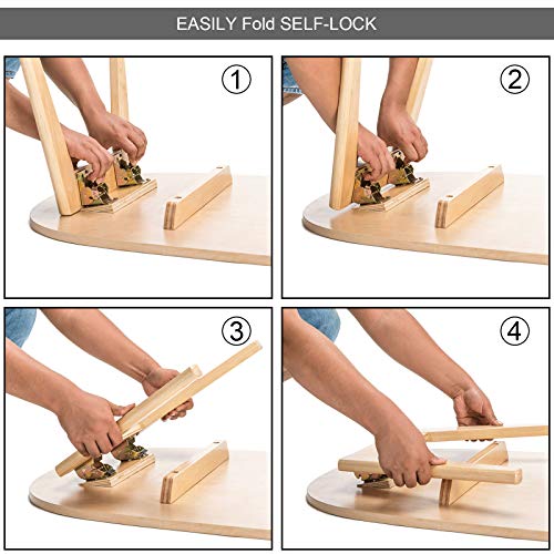 4 soportes plegables para patas de mesa de 90 grados, con cierre automático, plegable, para patas de cama, bisagras con tornillos de montaje