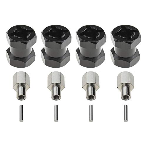 4 unids 12mm RC cubo de rueda hexagonal extensores 15mm extensión Hex Drive adaptador combinador acoplador para 1/10 control remoto coche orugas