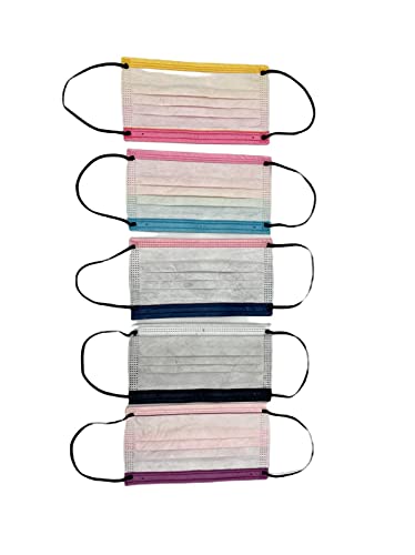 50 Mascarillas multicolor médico-quirúrgicas - Desechables 3 capas - Certificado CE -Homologadas-Tip IIR- 2R- 3 capas - Polipropileno