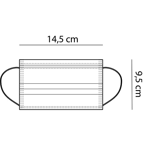 50 Mascarillas Quirúrgicas Homologadas para Niños, Certificado CE, Alta Eficiencia de Filtración BFE≥95, Mascarillas Infantiles Desechables Faciales de 3 Capas con Elásticos - [50 Piezas]