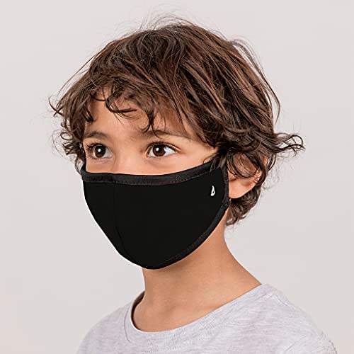 Abbacino mascarilla homologada y lavable para niños lisa negro