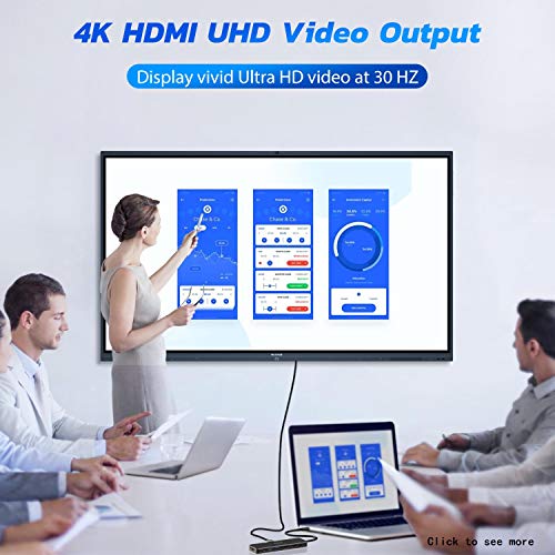 Aceele Hub USB C 11-en-1, Hub Tipo C con 4K HDMI y VGA, Puertos USB 3.0, 2 USB 2.0, 2 USB C (Datos & PD), RJ45 gigabytes Ethernet, Audio, SD&TF para Macbook Pro 2018/2019, Galaxy S10, etc.