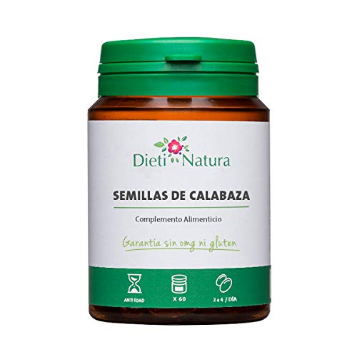 Aceite de Semillas de Calabaza 200 cápsulas de Dieti Natura. Confort urinario masculino [Fabricado en Francia][Garantía Sin OGM ni Gluten] (Bote de 200 cápsulas)