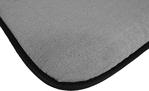 Acomoda Textil - Cama para Perros de Tela, Cama Perros Antideslizante y Lavable. Colchoneta Mascotas para Transportín y Hogar. (80x60, Gris)