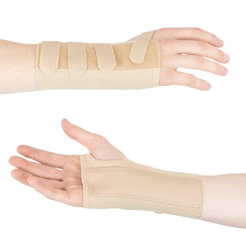 Actesso Muñequera Elástica de Triple Malla - Alivia Túnel Carpiano, Fracturas, Esguinces, Tendinitis y Dolor en Las Articulaciones (XL, Izquierda)