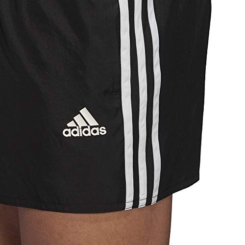 adidas 3S CLX SH VSL Swim Trunks, Mens, Black, Medium