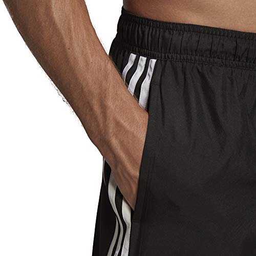 adidas 3S CLX SH VSL Swim Trunks, Mens, Black, Medium