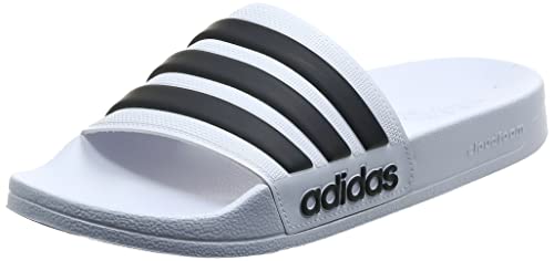 adidas Adilette Shower Stripes - Chanclas para Hombre, Blanco/Negro 70, 38