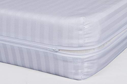 ADP Home - Funda de colchón Cutí con Cremallera L, 105x200+30 cm (para Cama de 105 cm), Blanco