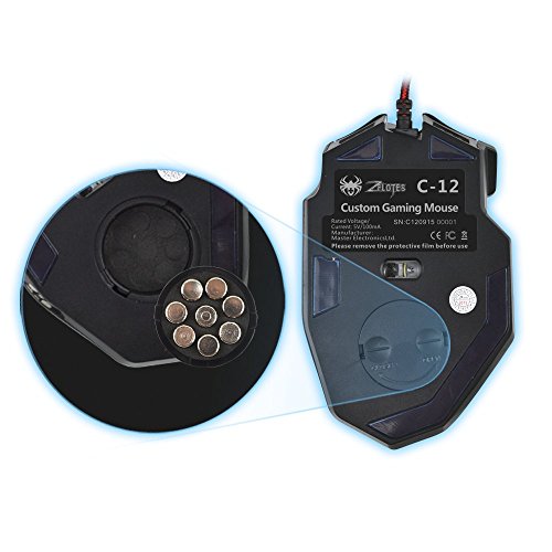 AFUNTA ratón para juegos para PC y portátil C12