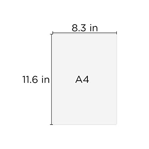 AIEX 25 Hojas Vinilo Imprimible Papel Adhesivo Autoadhesivo Impermeable Blanco Mate Para Impresora Láser y De Inyección De Tinta A4 (297x210mm)