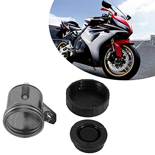 Akozon Moto Bomba de Freno Tanque de Aceite Copa Botella de líquido Lata de modificación Accesorios para la mayoría de Las Motos(Negro)