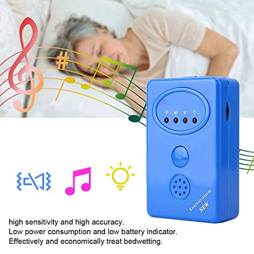 Alarma de Enuresis, 3 en 1 Multimodo Sensor de Alarma de Enuresis para Bebes y Ninos y Viejo Hombre y Paciente, Prevenir Enuresis, con Seguridad de Alta Sensibilidad