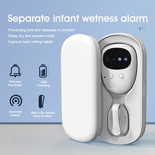 Alarma Inalámbrica para Orinar en La Cama, Alarma de Orina con Receptor y Transmisor de Clip para Niños, Entrenamiento para Ir al Baño