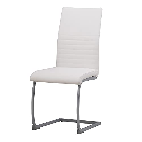 Albatros Silla Cantilever Murano Set de 4 sillas Blanco, SGS Probado