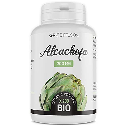 Alcachofa Orgánica - Cynara scolymus - 200mg - 200 cápsulas vegetales