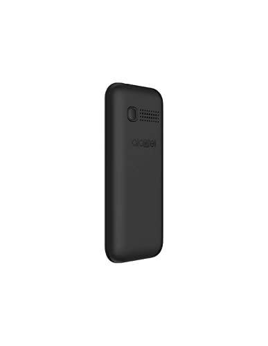 Alcatel 1066D - Telefono móvil de fácil uso, Pantalla de 1.8” QQVGA, 2G, cámara trasera CIF, 4MB de RAM, 4MB de ROM, batería 400mAh (Negro)