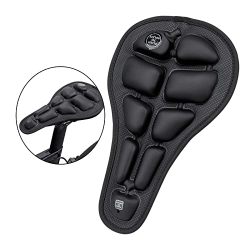 Almencla Bicicleta Asiento de Bicicleta Funda de Sillín Acolchado Extra Cómodo Almohadilla de Esponja Suave para Ciclismo