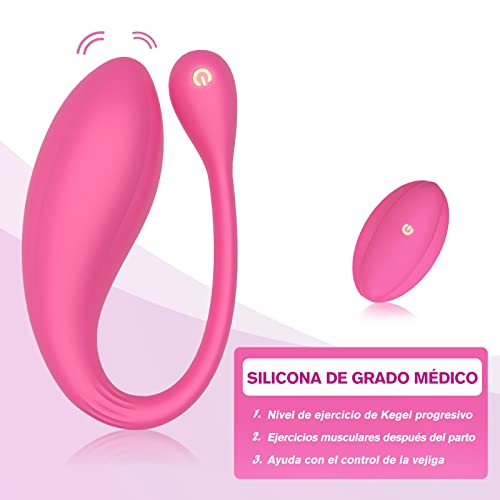 AL'OFA - Bola de ejercicio Kegel Weight Ball, silicona líquida sin costuras, 10 modos de ejercicio Kegel para ejercicios del suelo pélvico y control de la vejiga, Rosa Roja