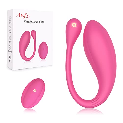 AL'OFA - Bola de ejercicio Kegel Weight Ball, silicona líquida sin costuras, 10 modos de ejercicio Kegel para ejercicios del suelo pélvico y control de la vejiga, Rosa Roja