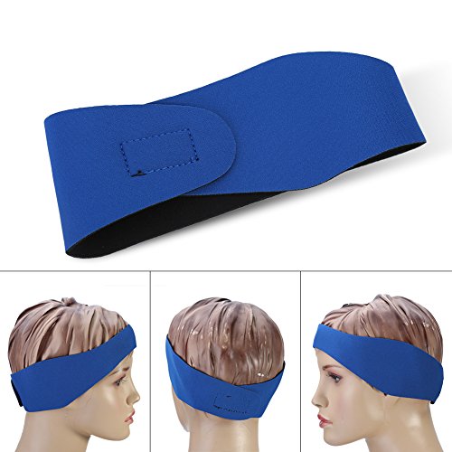 Alomejor Natación Diadema Deportes acuáticos Banda para el oído Tapones para los oídos Protector de Buceo Yoga Protector para Adultos y niños en la Piscina(M-Blue)