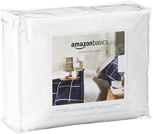 Amazon Basics - Funda hipoalergénica para colchón - 135 x 190 x 20 cm