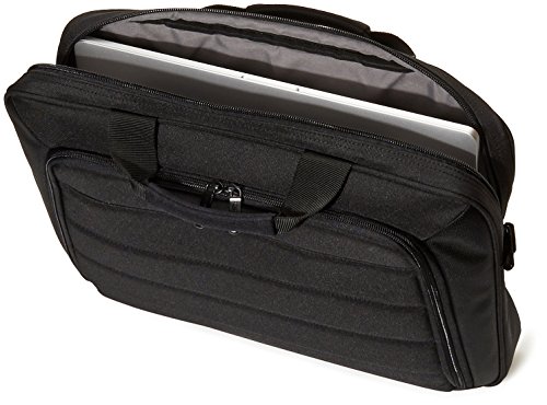 Amazon Basics – Maletín para ordenadores portátiles y tabletas, negro, 44 cm