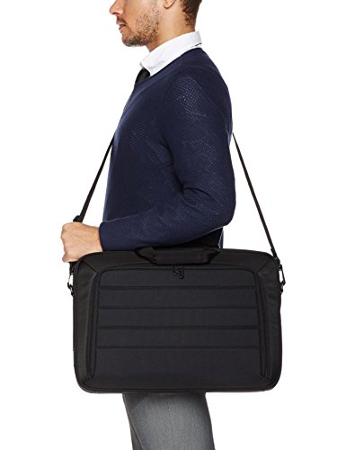 Amazon Basics – Maletín para ordenadores portátiles y tabletas, negro, 44 cm