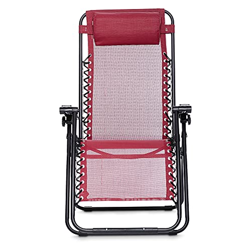 Amazon Basics Silla Gravedad Cero, burdeos