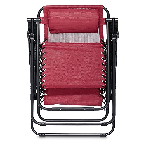 Amazon Basics Silla Gravedad Cero, burdeos