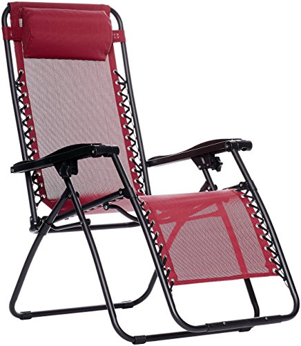 Amazon Basics Silla Gravedad Cero, burdeos