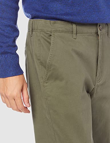 Amazon Essentials - Pantalones deportivos de corte recto para hombre, Verde oliva, US XS (EU XS)