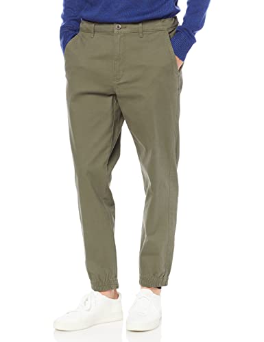 Amazon Essentials - Pantalones deportivos de corte recto para hombre, Verde oliva, US XS (EU XS)